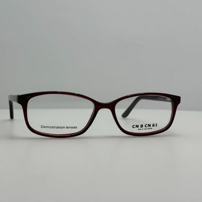 CN B CN Eyeglasses Eye Glasses Frames 61 Burgundy 53-16-140