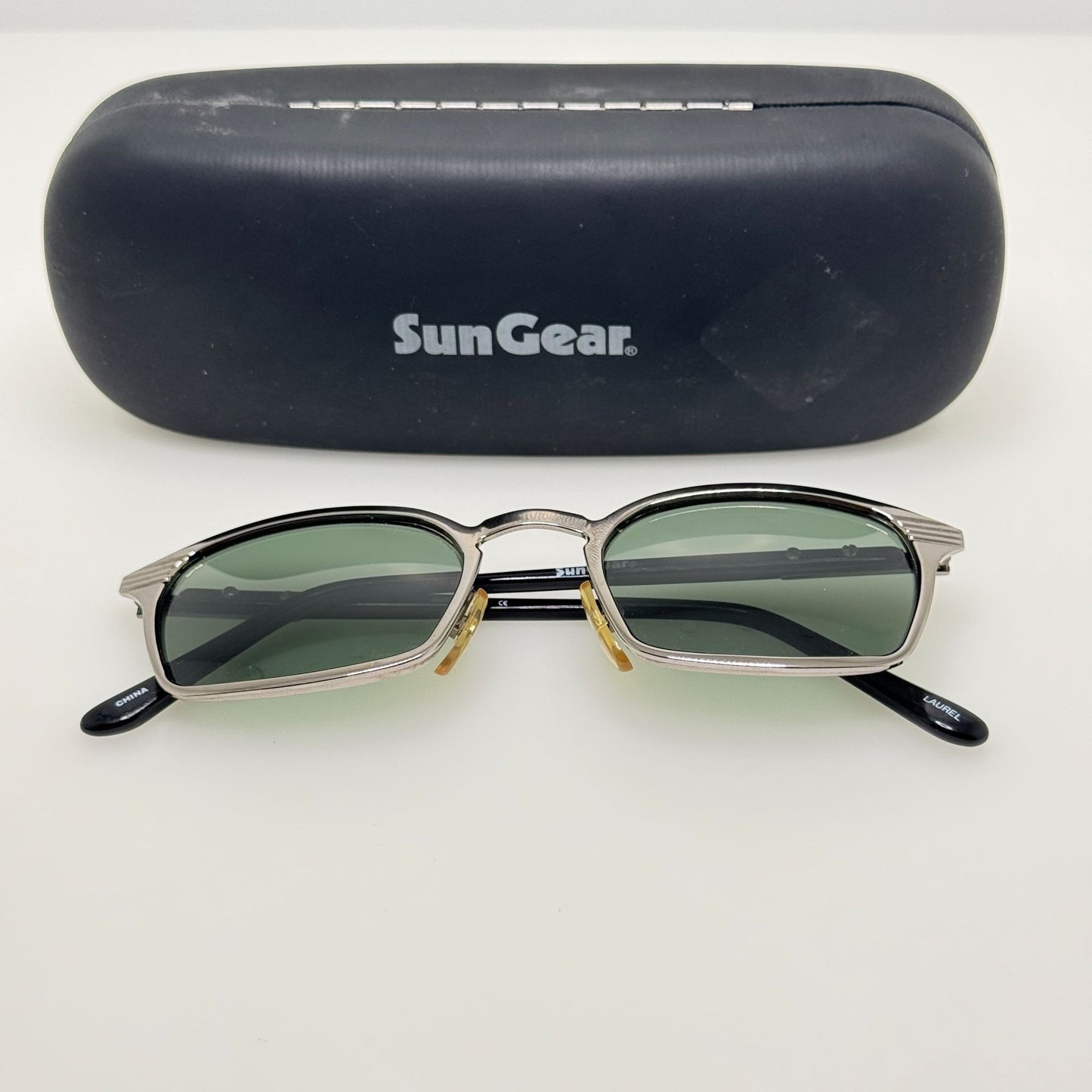Sungear Sunglasses S92071-162 Laurel Black Glass Lenses W/ Case