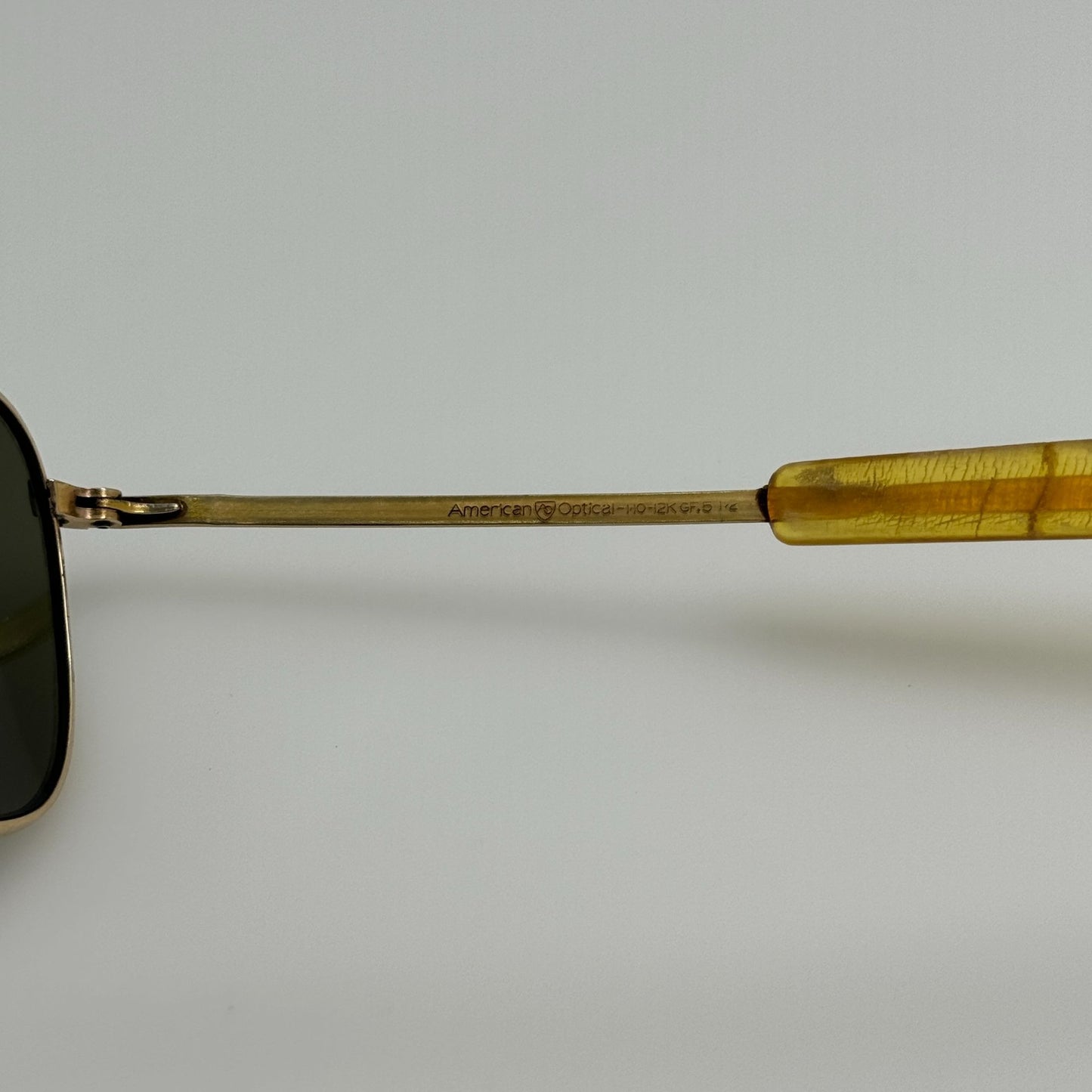American Optical Sunglasses AO Pilot 1/10 - 12k GF 5 1/2 B
