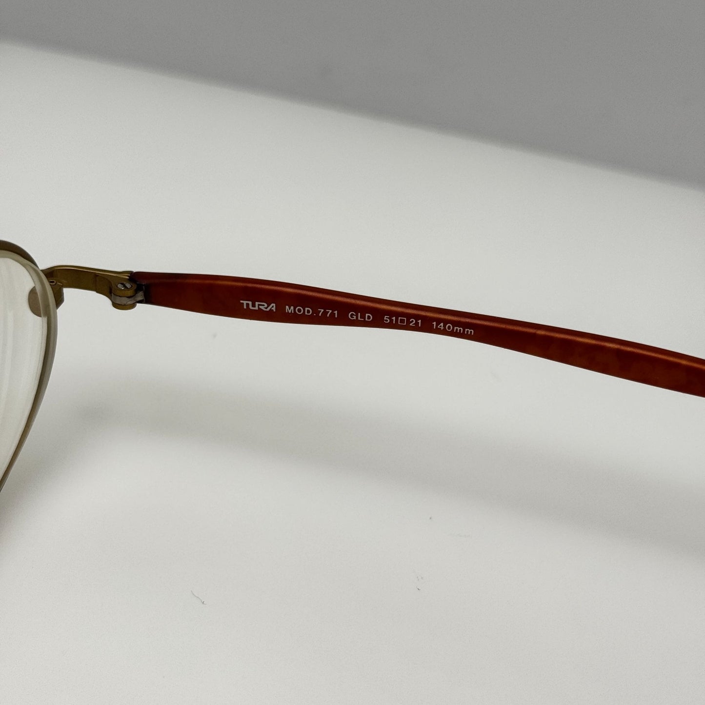 Tura 771 GLD Eyeglasses Eye Glasses Frames Japan 51-21-140