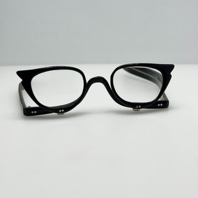 Revlon Black Japan Eye Eyeglasses Eye Glasses Flip Down Frames Read Description