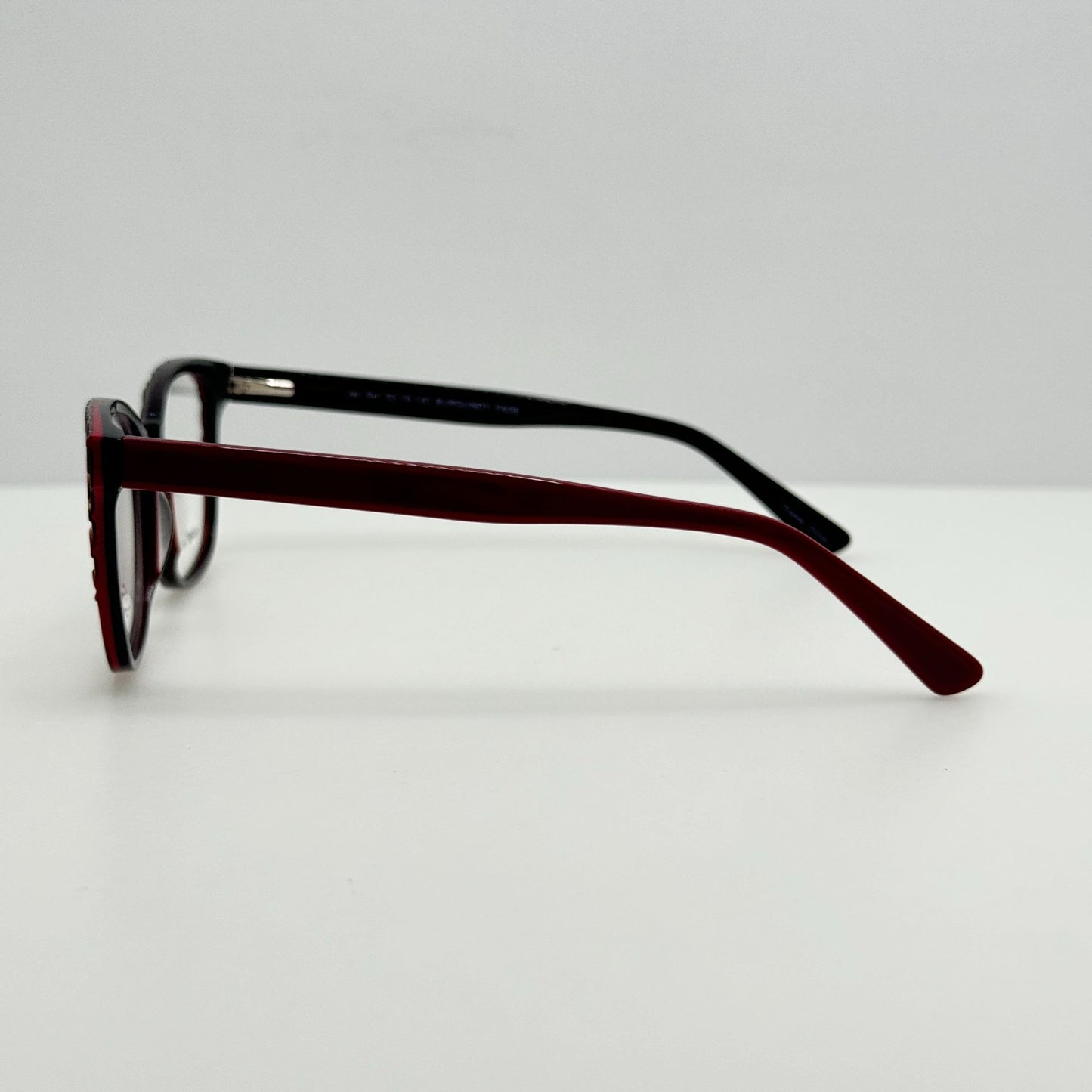 Genevieve Boutique Eyeglasses Eye Glasses Frames Jet Set Burgundy Fade 52-18-140