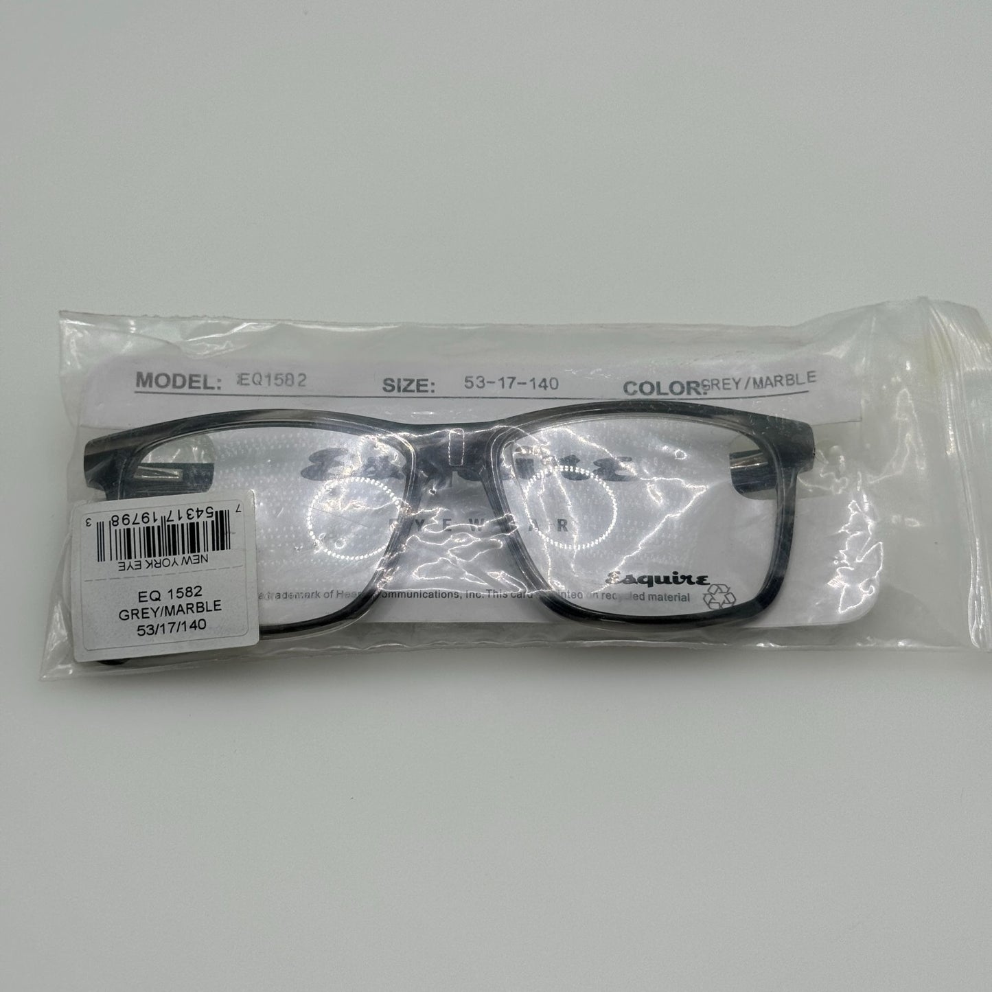 Esquire Eyeglasses Eye Glasses Frames 1582 Grey Marble 53-17-140