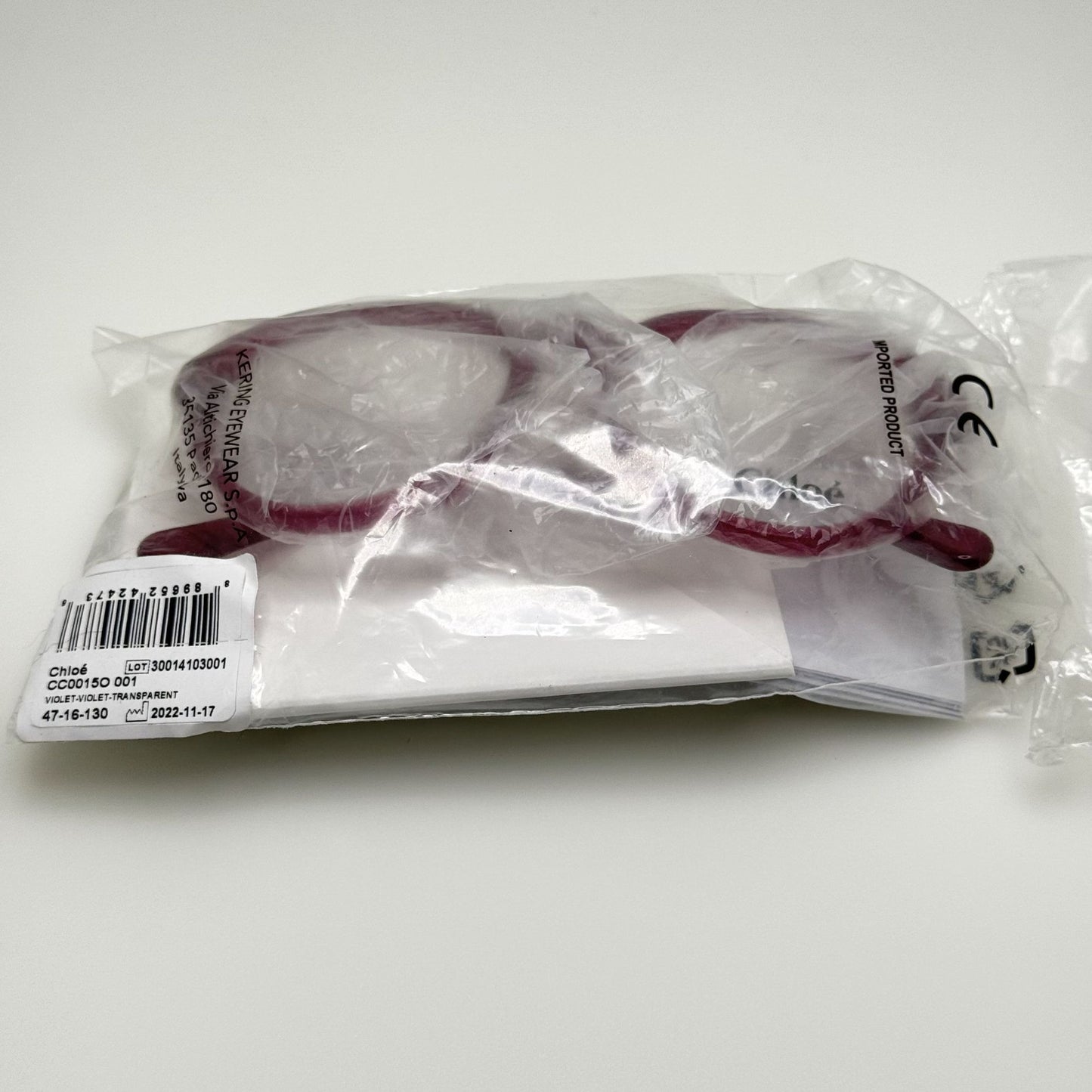 Chloe Eyeglasses Eye Glasses Frames CC0015O 001 47-16-130 Youth
