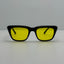 Zyloware Eyeglasses Eye Glasses Frames 5 1/2 Retro Vintage Black Nylon 46-20
