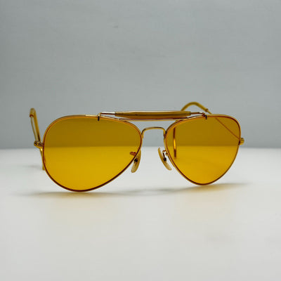 Bausch & Lomb B&L Ray Ban Sunglasses Shooter Yellow 58-14