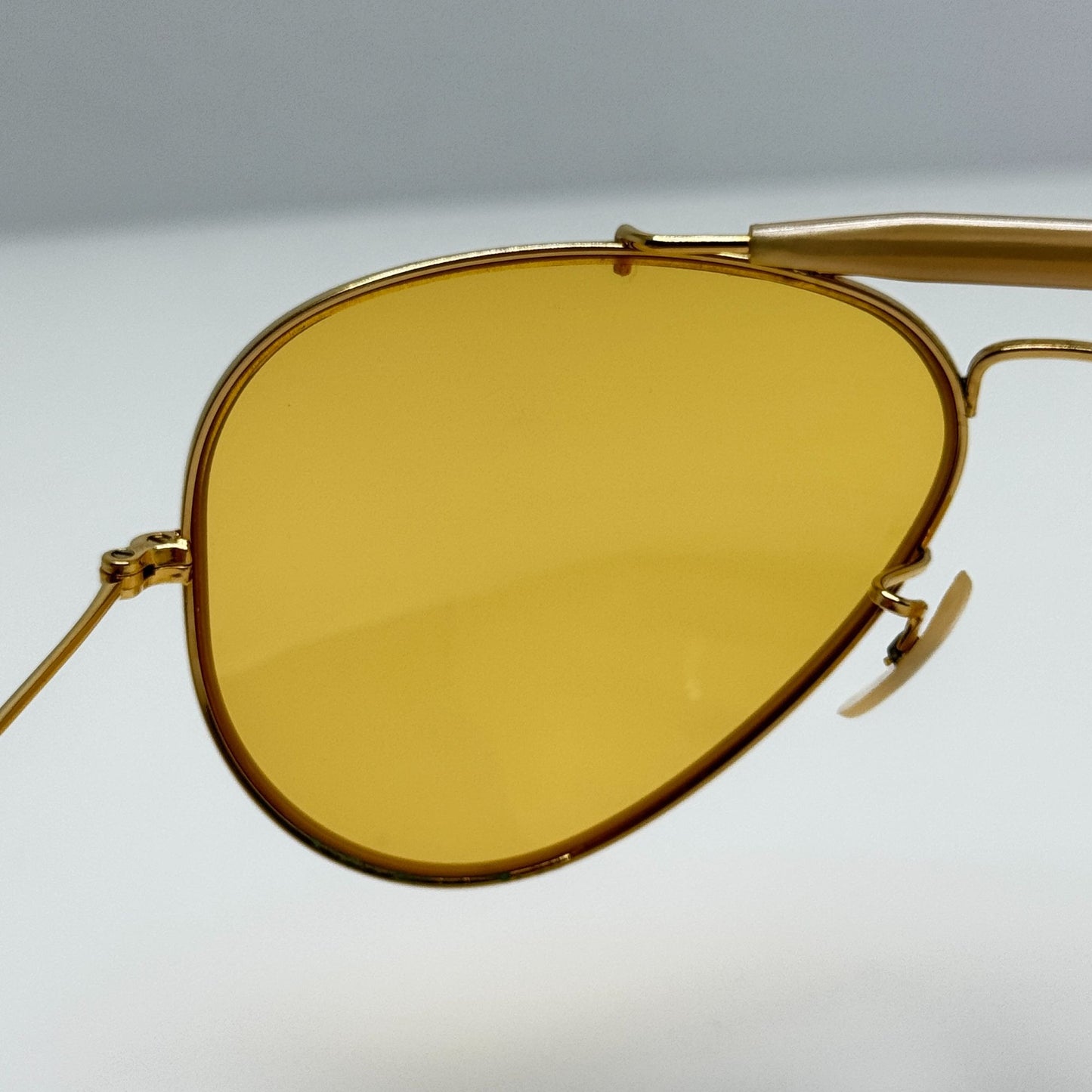 Bausch & Lomb B&L Ray Ban Sunglasses Shooter Yellow 58-14