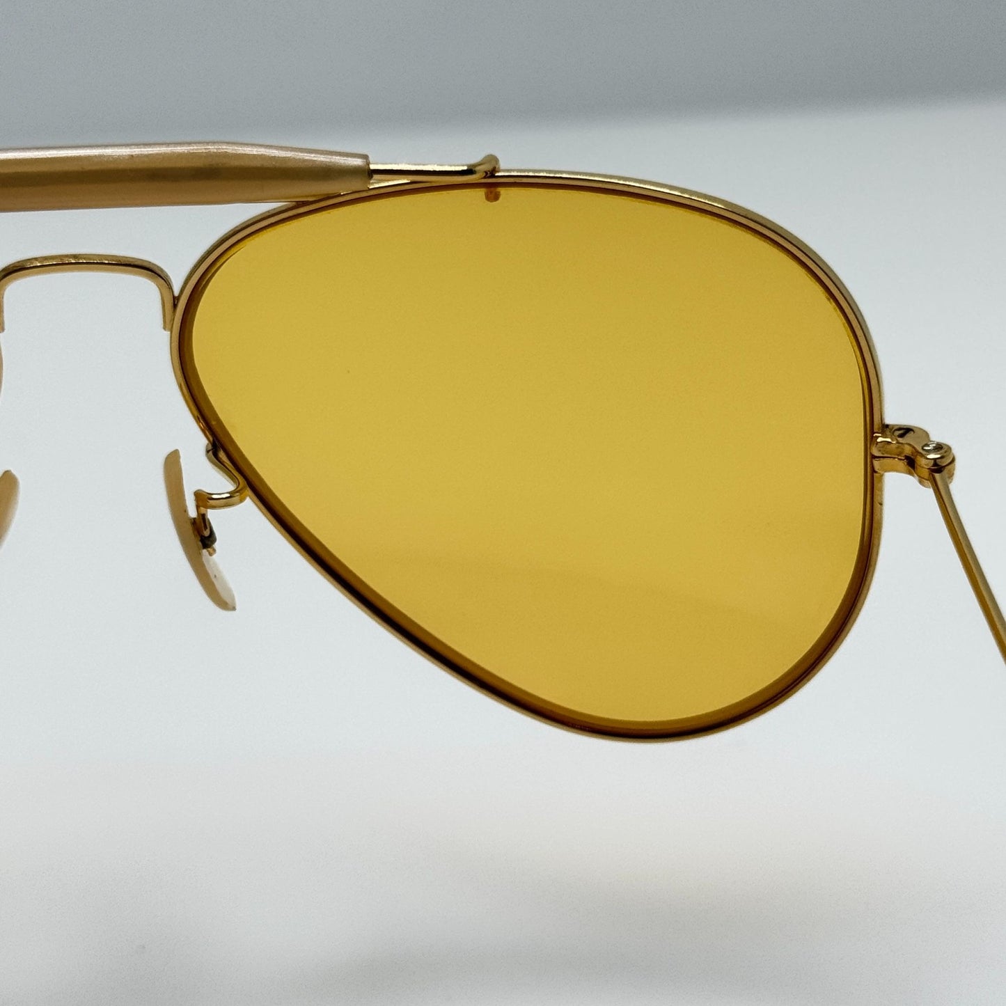 Bausch & Lomb B&L Ray Ban Sunglasses Shooter Yellow 58-14