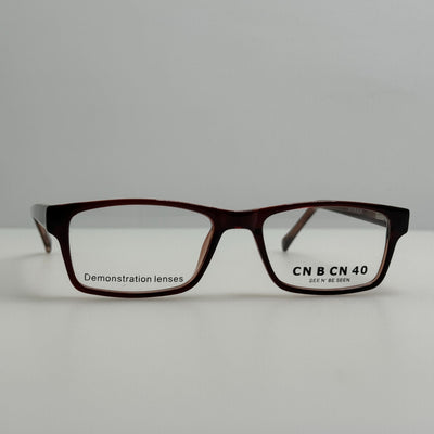 CN B CN Eyeglasses Eye Glasses Frames 40 Brown 50-17-140