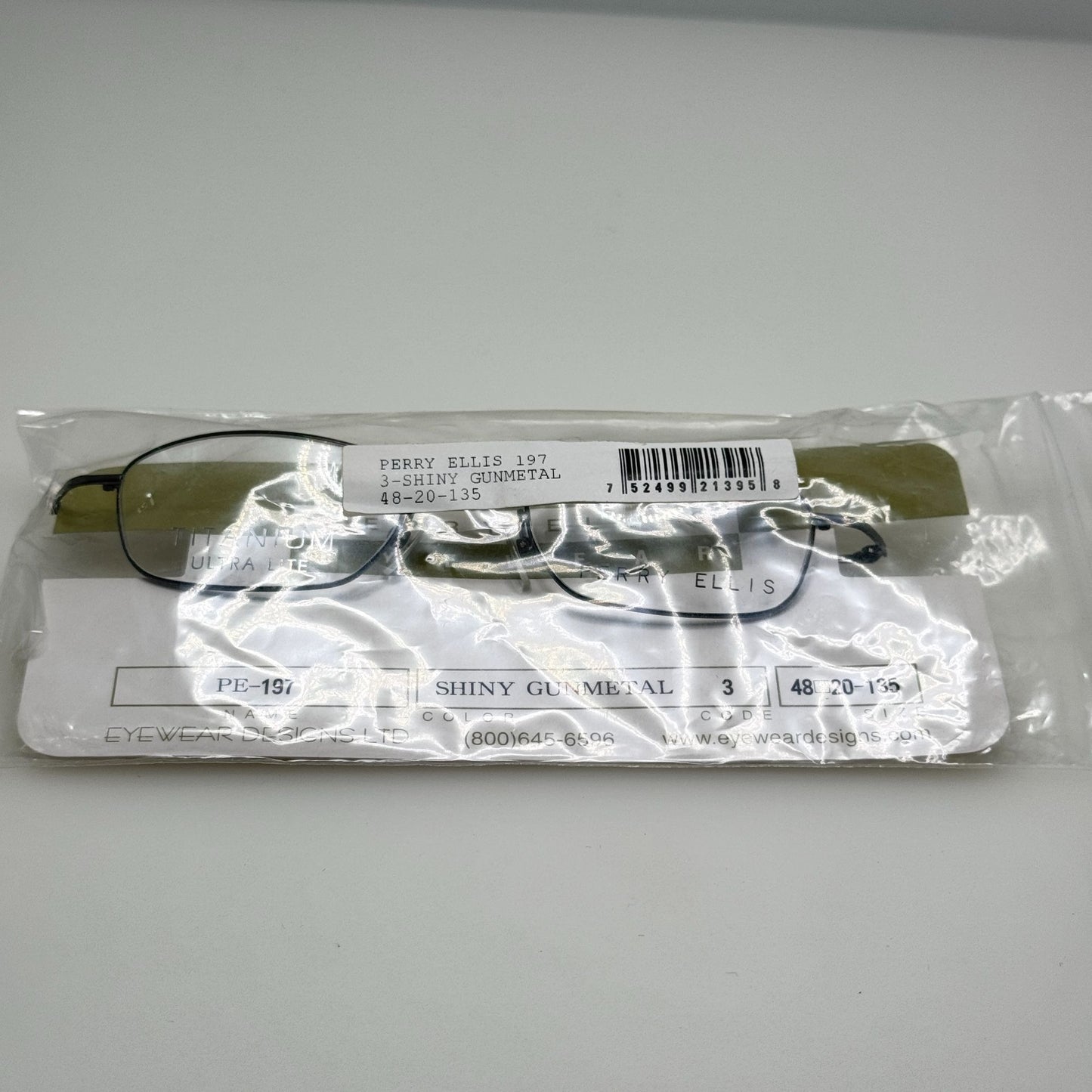 Perry Ellis PE 197 3 Gunmetal Eyeglasses Eye Glasses Frames 48-20-135