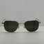 American Optical Sunglasses AO 6 1/2 Square Aviator Silver W/ Case