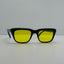 Zyloware Eyeglasses Eye Glasses Frames 5 1/2 Retro Vintage Black Nylon 46-20