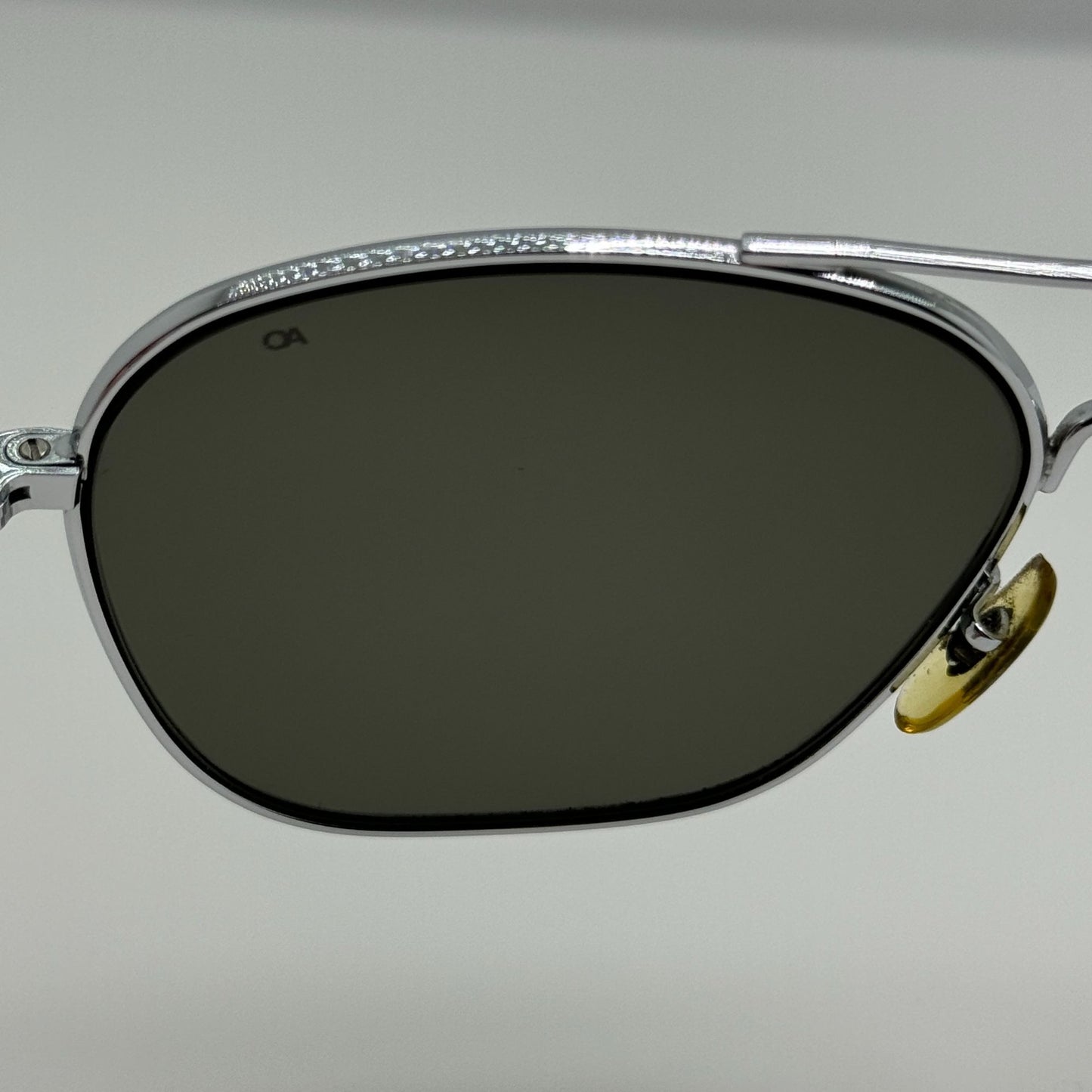 American Optical Sunglasses Original Pilot AO USA 5 1/2 Chrome 57-20-140