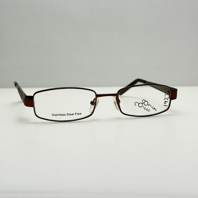 Otego Optical Eyeglasses Eye Glasses Frames Flora Matte Brown Silver 49-18-135