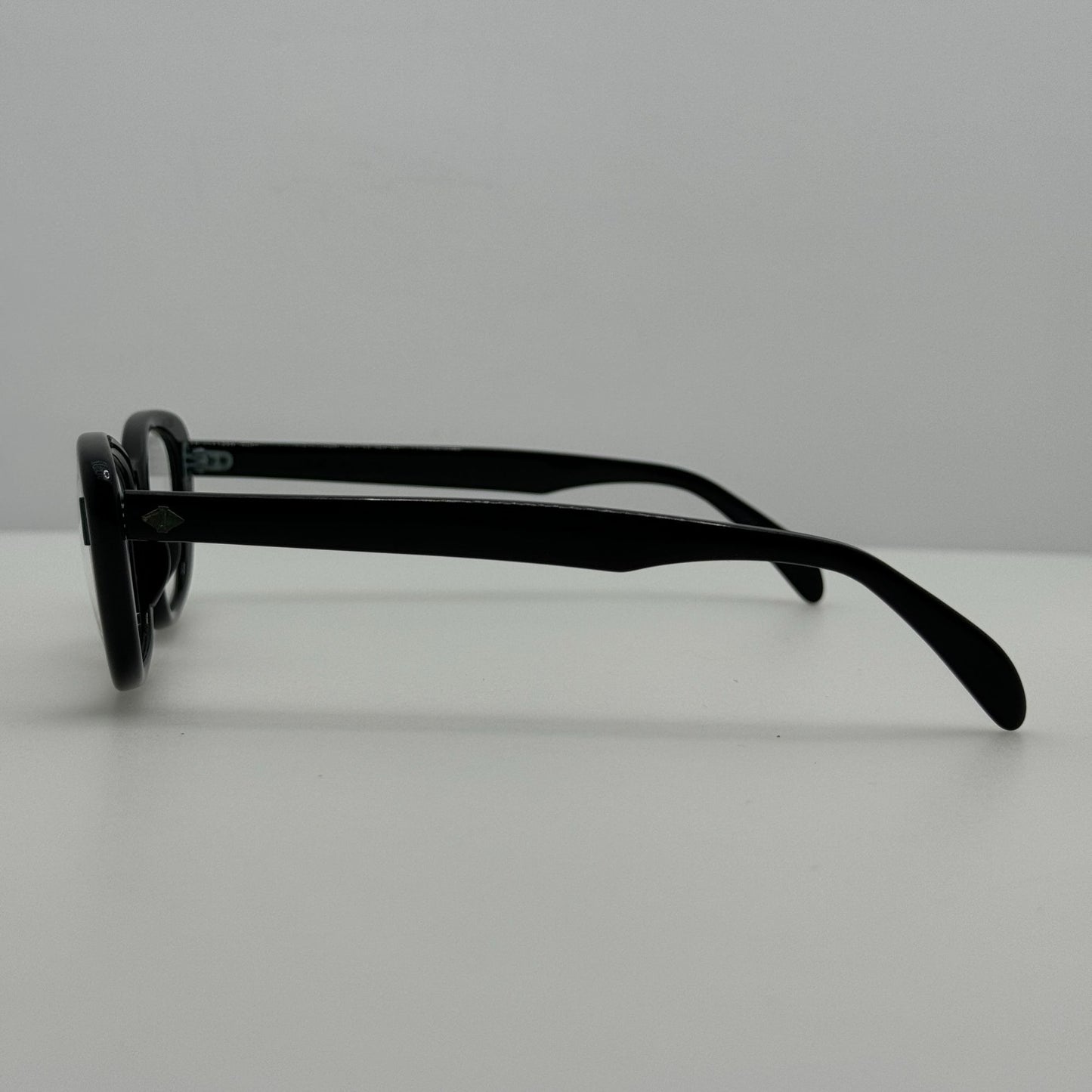 Itek Eyeglasses Eye Glasses Frames 5 1/2 4 1/4 Vintage Black 46-18