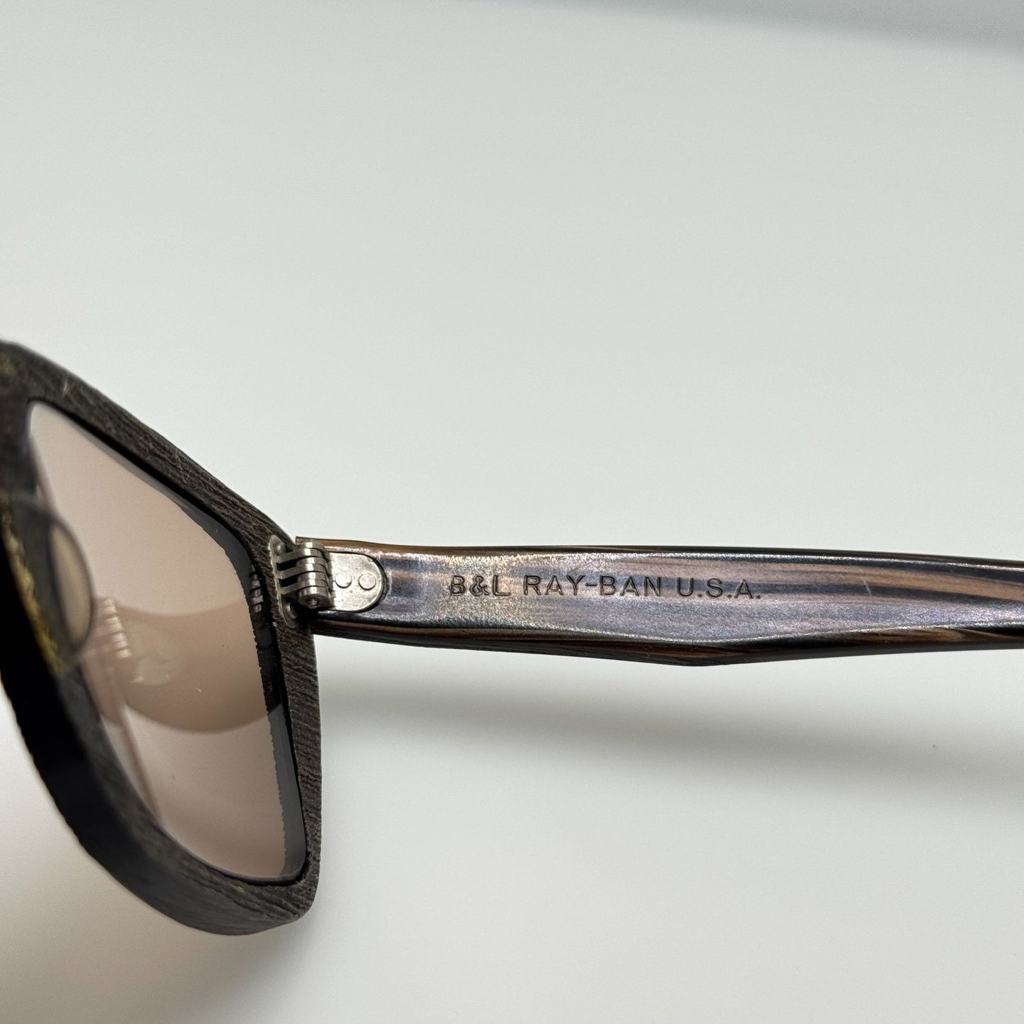 Ray Ban Bausch & Lomb B&L Caribbean Eyeglasses Eye Glasses Frames Wood Grain