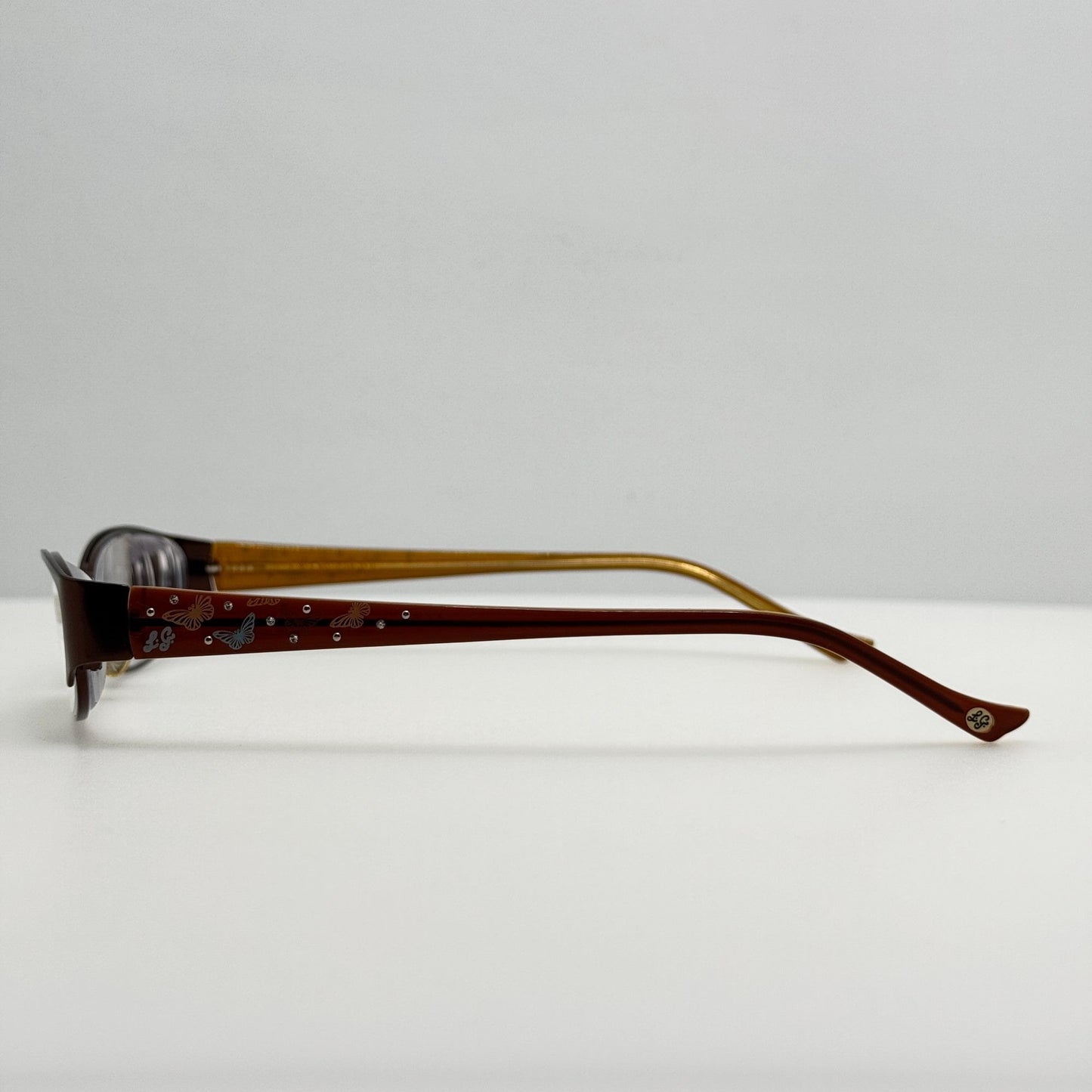 Lulu Guinness Eyeglasses Eye Glasses Frames L630 BRN 52-16-140