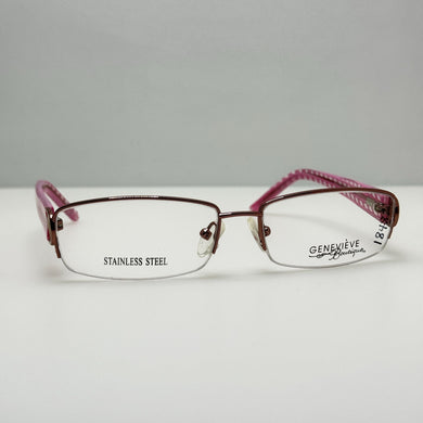 Genevieve Eyeglasses Eye Glasses Frames Regency Pink 54-16-135