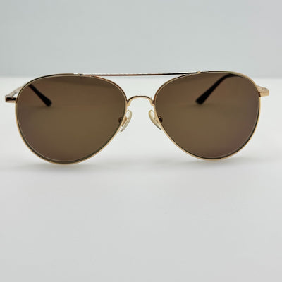Firmoo BSN8086 C66 Gold Eyeglasses Eye Glasses Frames 58-14-145