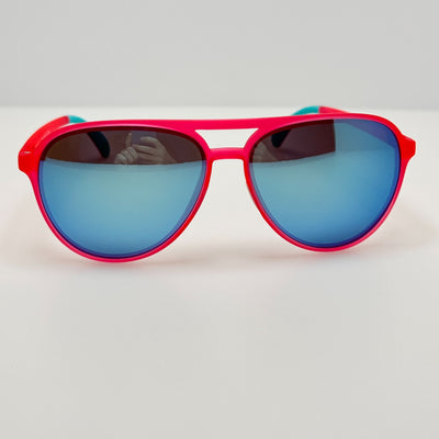 Goodr Sunglasses Carl Is My Copilot 2C3 Pink W/ Bag