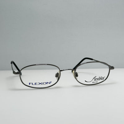 Flexon Eyeglasses Eye Glasses Frames 50-19-145 Flexibles 5422 Dark Silver Japan