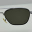 American Optical Sunglasses AO 6 1/2 Square Aviator Silver W/ Case