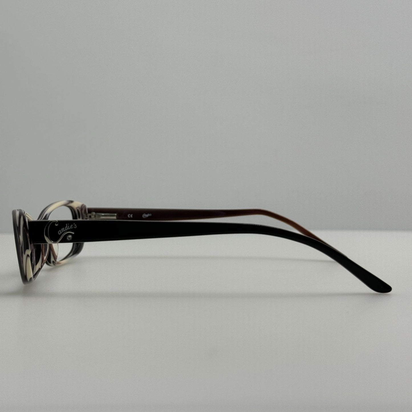 Candies Eyeglasses Eye Glasses Frames C Romina BLKHRN 49-15-135