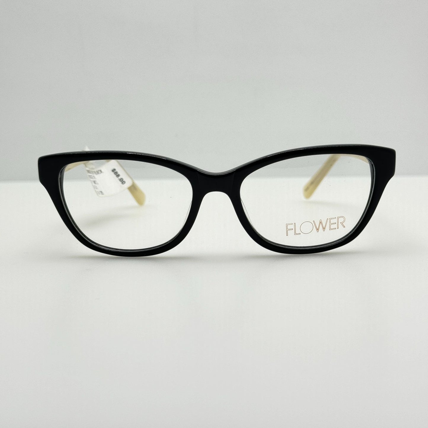Flower Eyeglasses Eye Glasses Frames 6002 001 Black 52-16-135