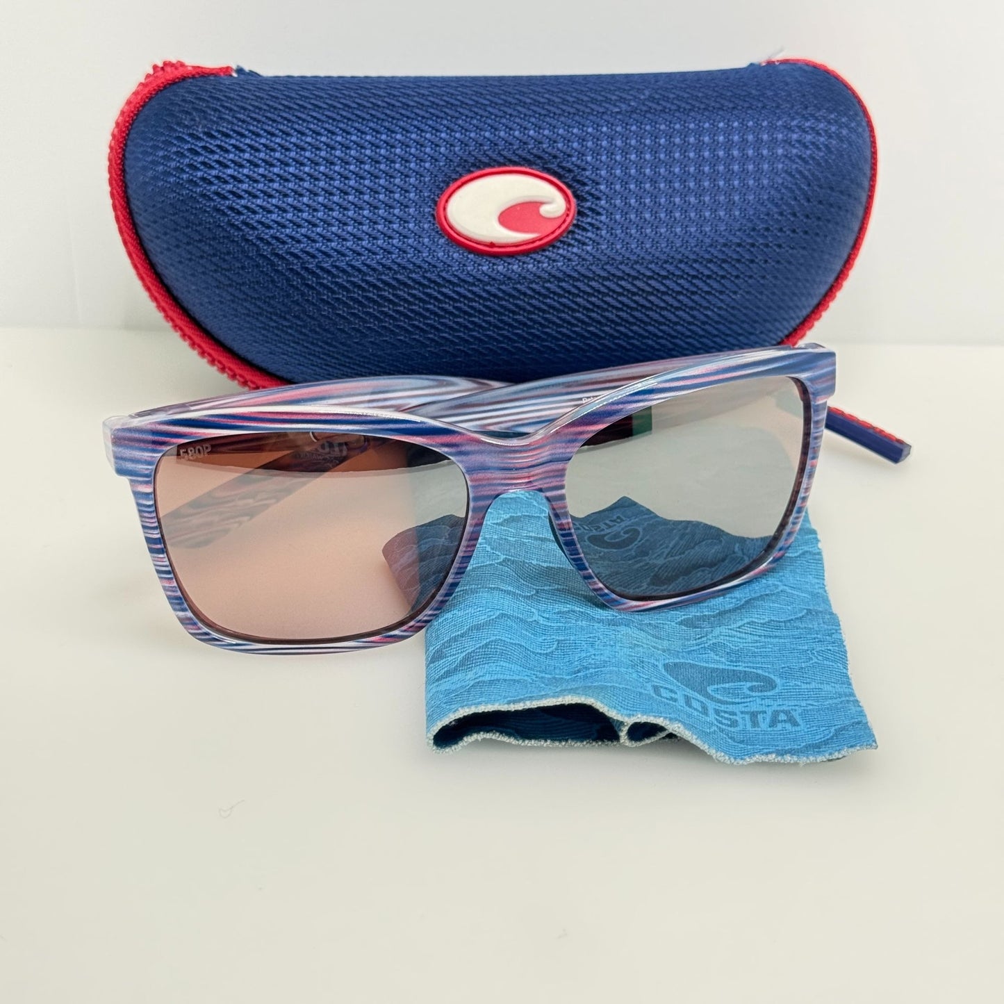 Costa Del Mar Sunglasses Anaa Ana 115 580P America Polarized W/ Case