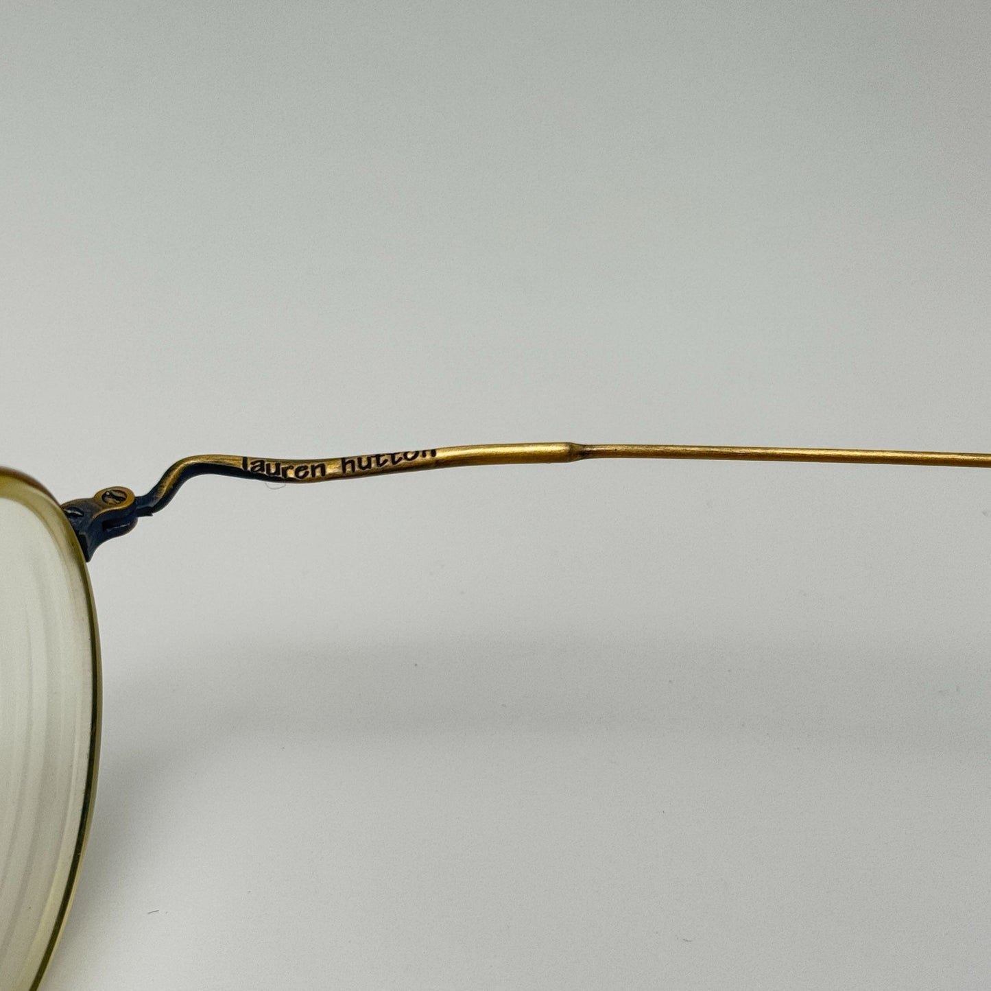 Lauren Hutton LH99 Gold Ant Italy Eyeglasses Eye Glasses Frames