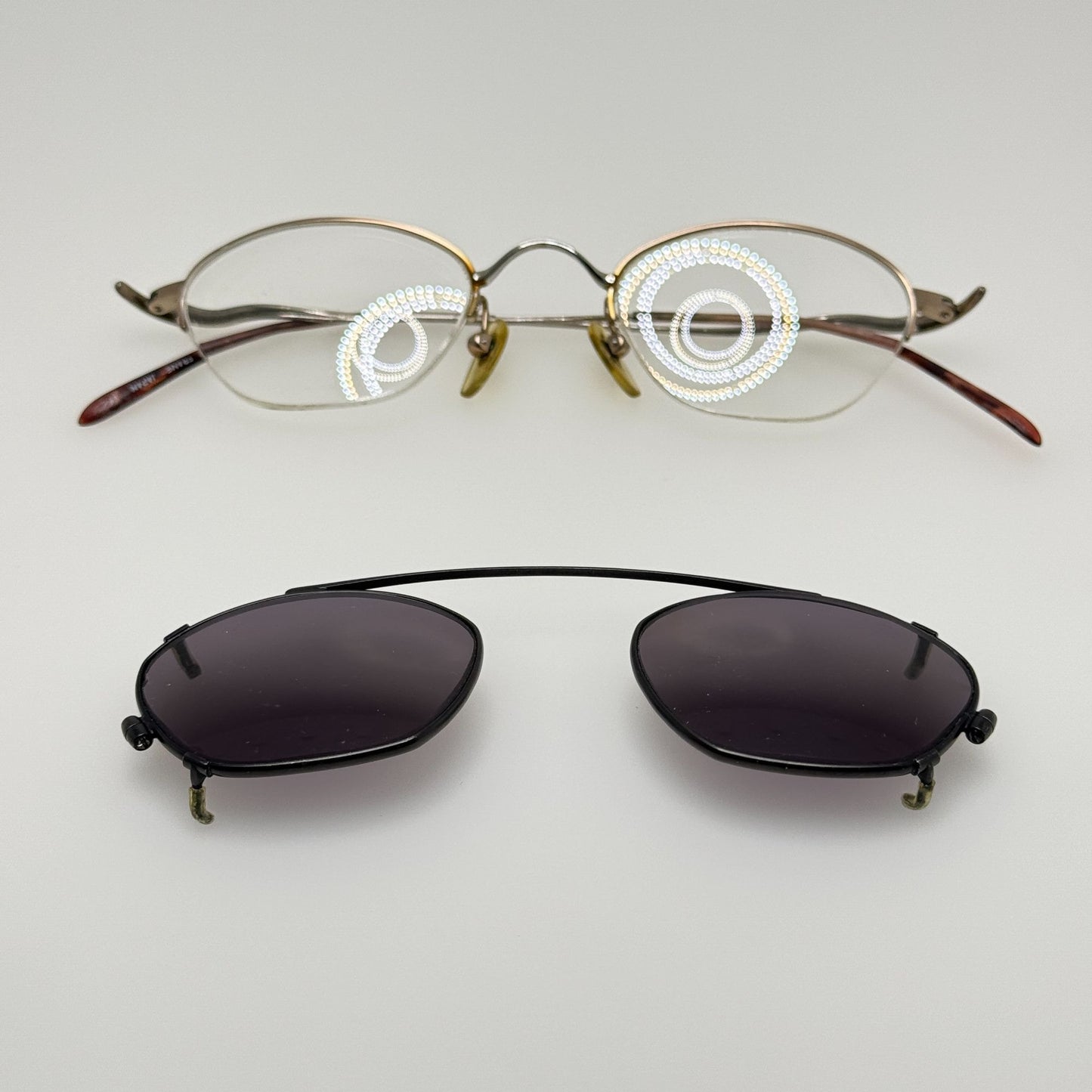 Unbranded Eyeglasses Eye Glasses Japan Retro Vintage 41-22 W/ Clip