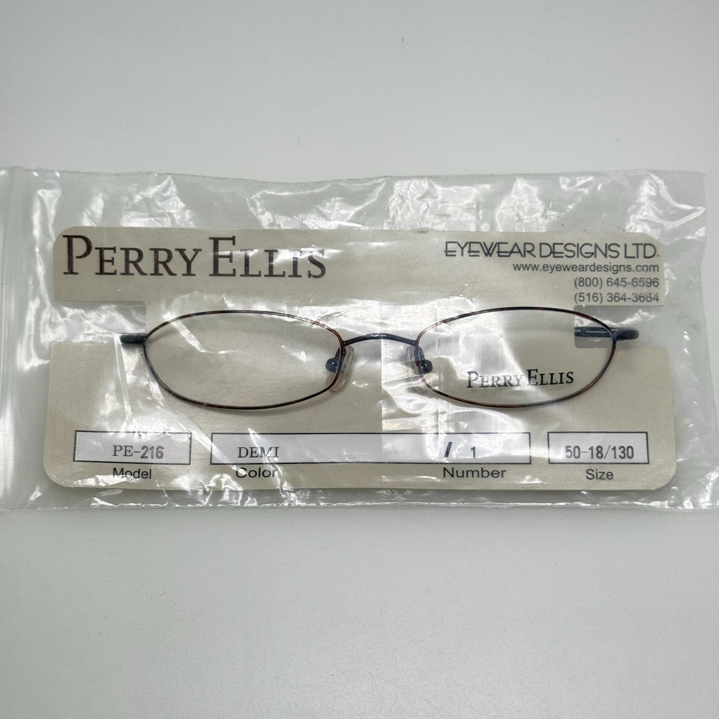 Perry Ellis PE-216-1 Eyeglasses Eye Glasses Frames Japan 50-18-130