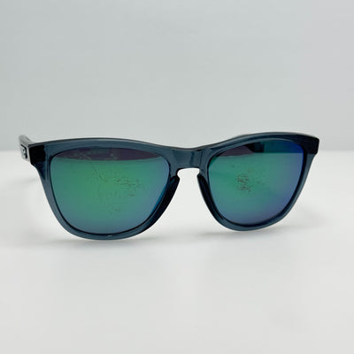 Oakley Sunglasses Frogskins Crystal Black Emerald Iridium 03-291 Polarized