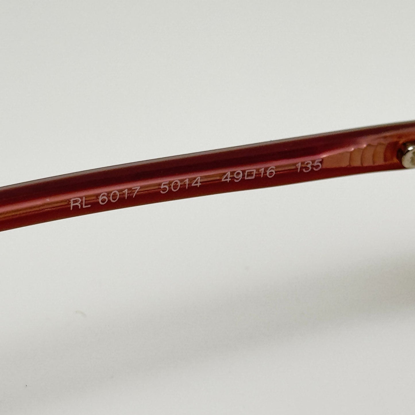 Ralph Lauren Eyeglasses Eye Glasses Frames RL 6017 5014 49-16-135