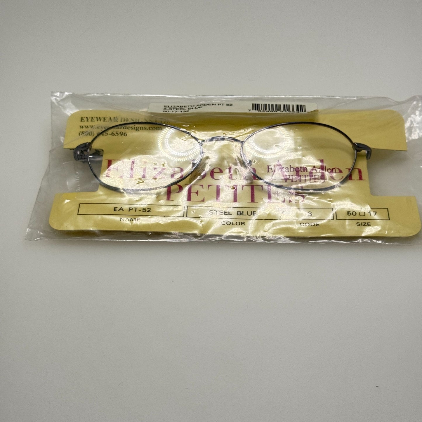 Elizabeth Arden PT-52-3 Steel Blue Eyeglasses Eye Glasses Frames 50-17-132