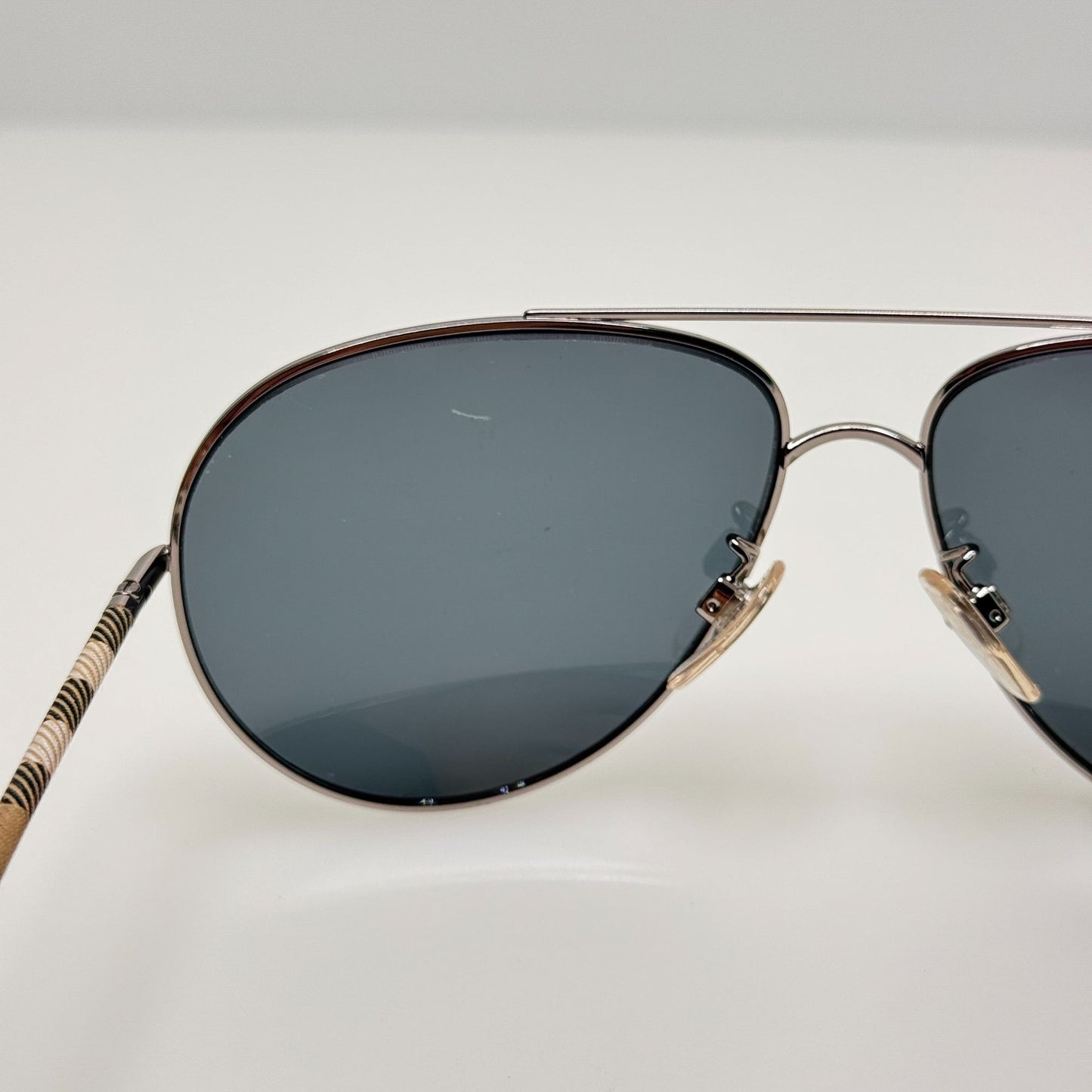 Burberry Sunglasses B 3055 100681 Polarized Italy 60-14-135 B