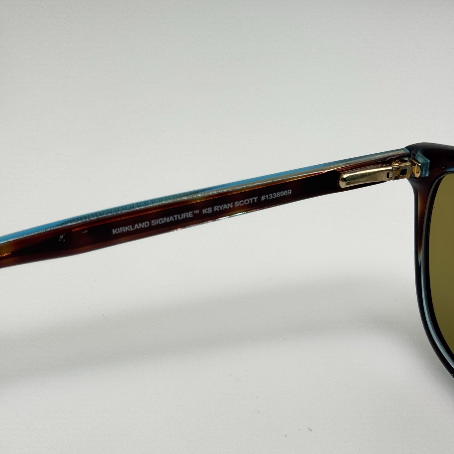 Kirkland Signature KS Ryan Scott #1338969 Blue Tort Eye Glasses Frames 53-17-145