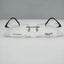 Steve H Eyeglasses Eye Glasses Frames TT 8777 Shiny Blue Titanium 52-18-140