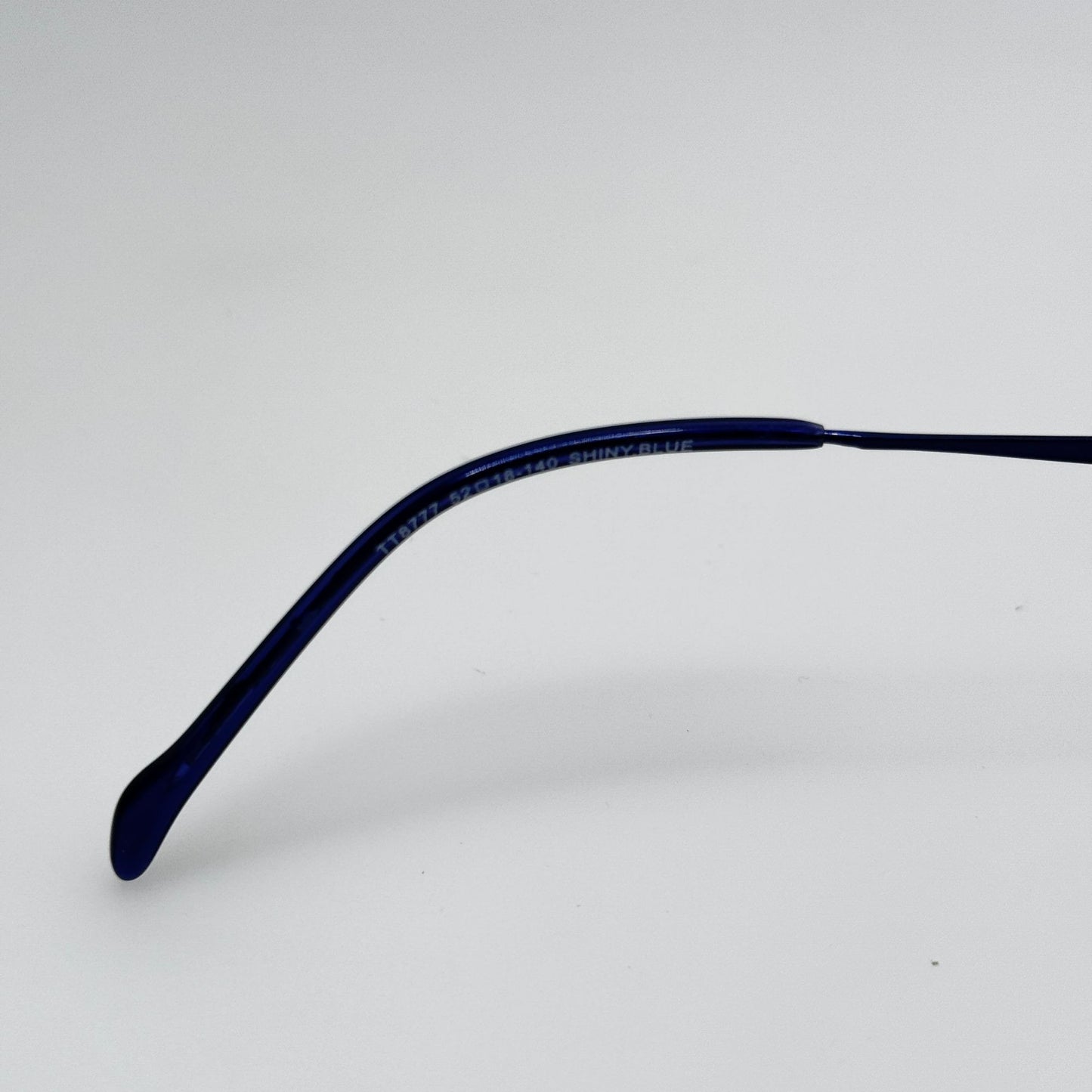 Steve H Eyeglasses Eye Glasses Frames TT 8777 Shiny Blue Titanium 52-18-140