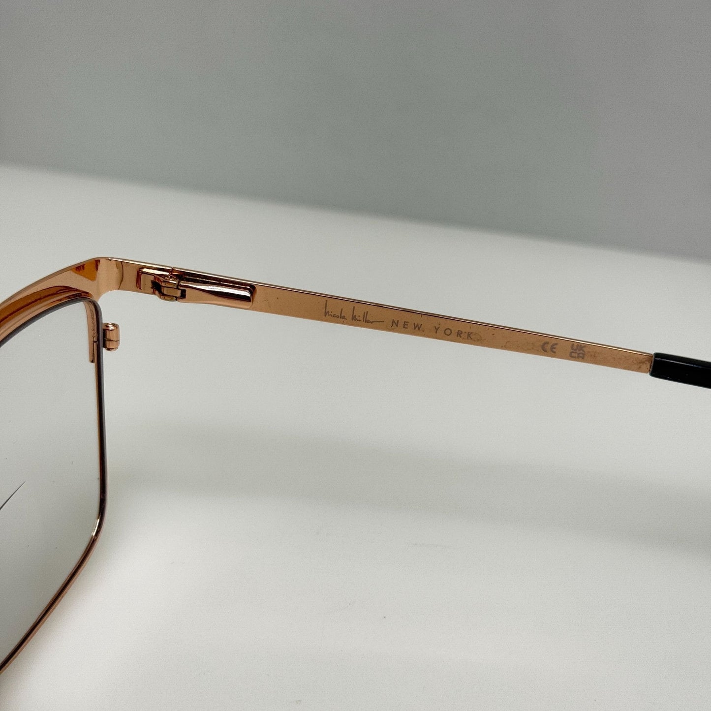 Nicole Miller Madagascar C01 Black Gold Eyeglasses Eye Glasses Frames 56-17-140