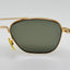 American Optical Sunglasses Pilot Gold  5 1/2 AO USA MIL-S-25948 W/ Case