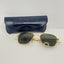 American Optical Sunglasses Pilot Gold  5 1/2 AO USA MIL-S-25948 W/ Case