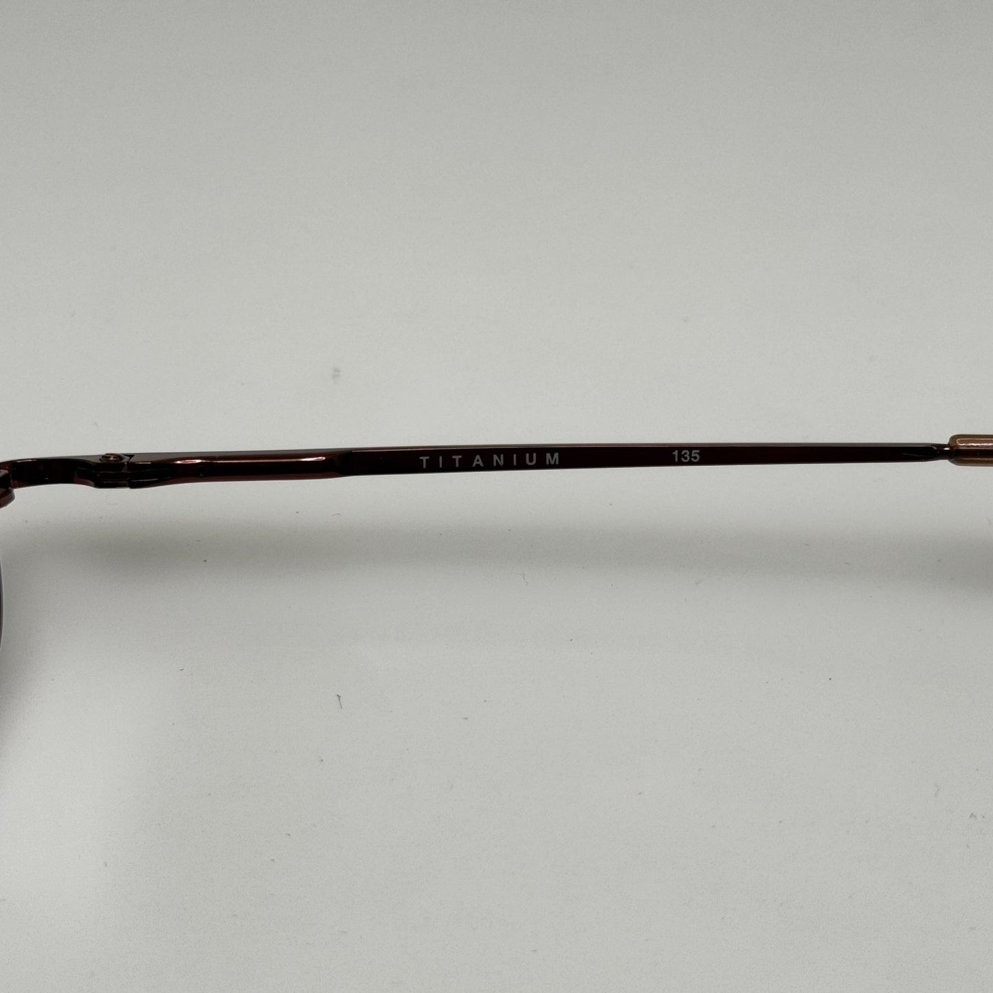 Esquire T-10 Brown Titanium Eyeglasses Eye Glasses Frames 48-18-135