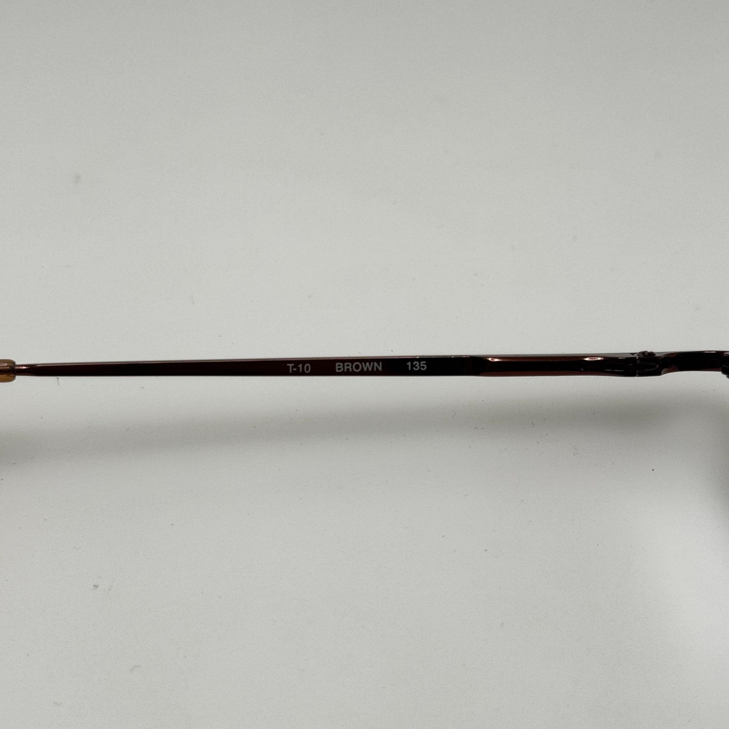 Esquire T-10 Brown Titanium Eyeglasses Eye Glasses Frames 48-18-135
