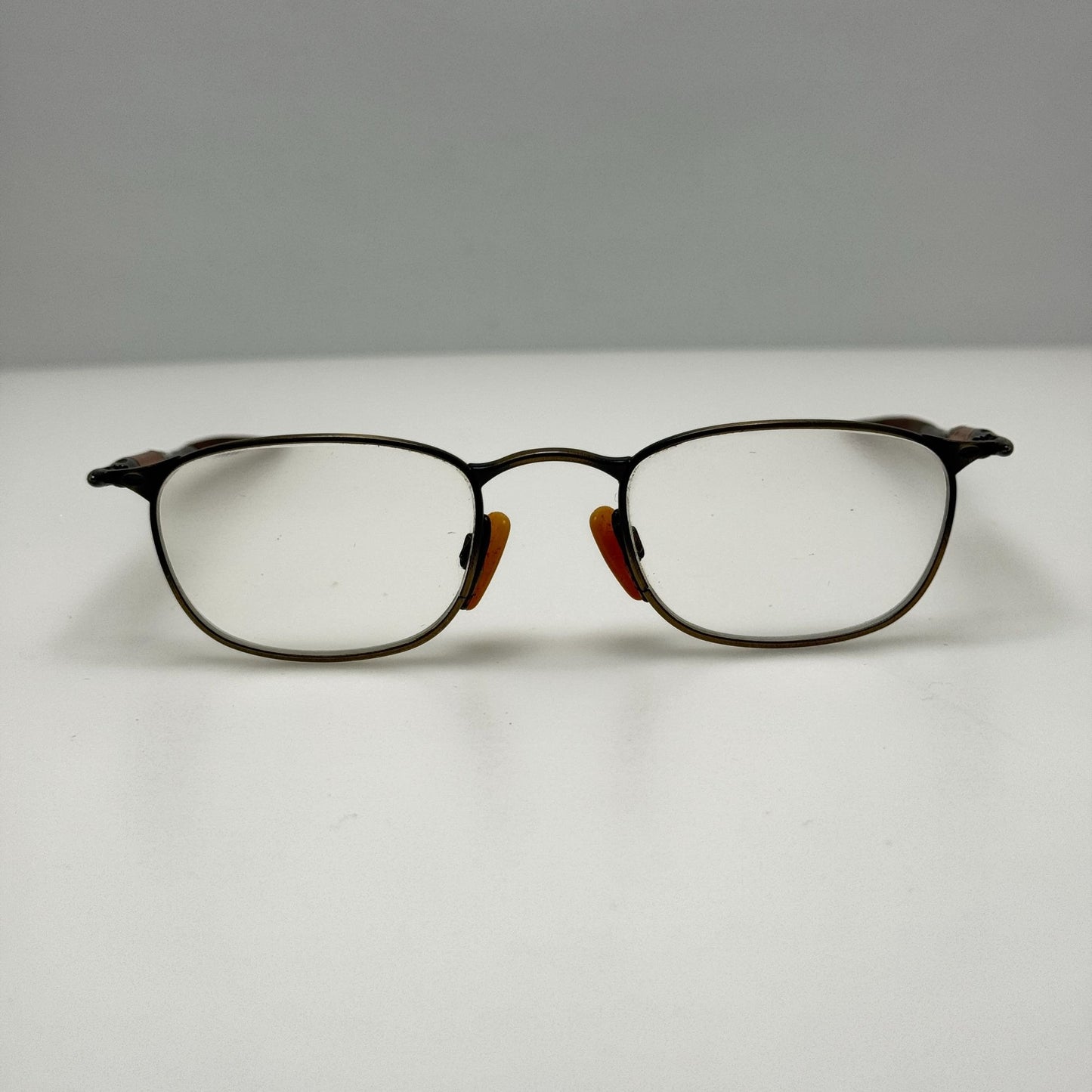 Oakley OO Wire Antique Gold Eyeglasses Eye Glasses Frames 47-20 Read Description