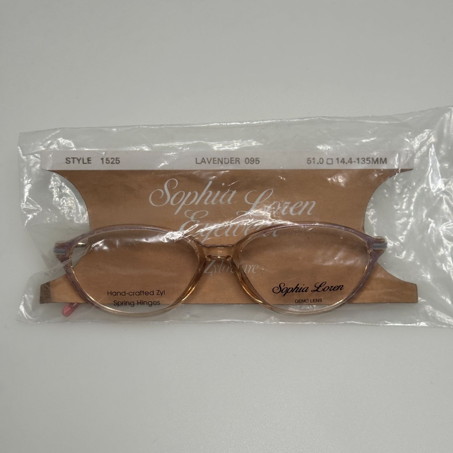 Sophia Loren 1525 095 Lavendar Eyeglasses Eye Glasses Frames 51-14-135