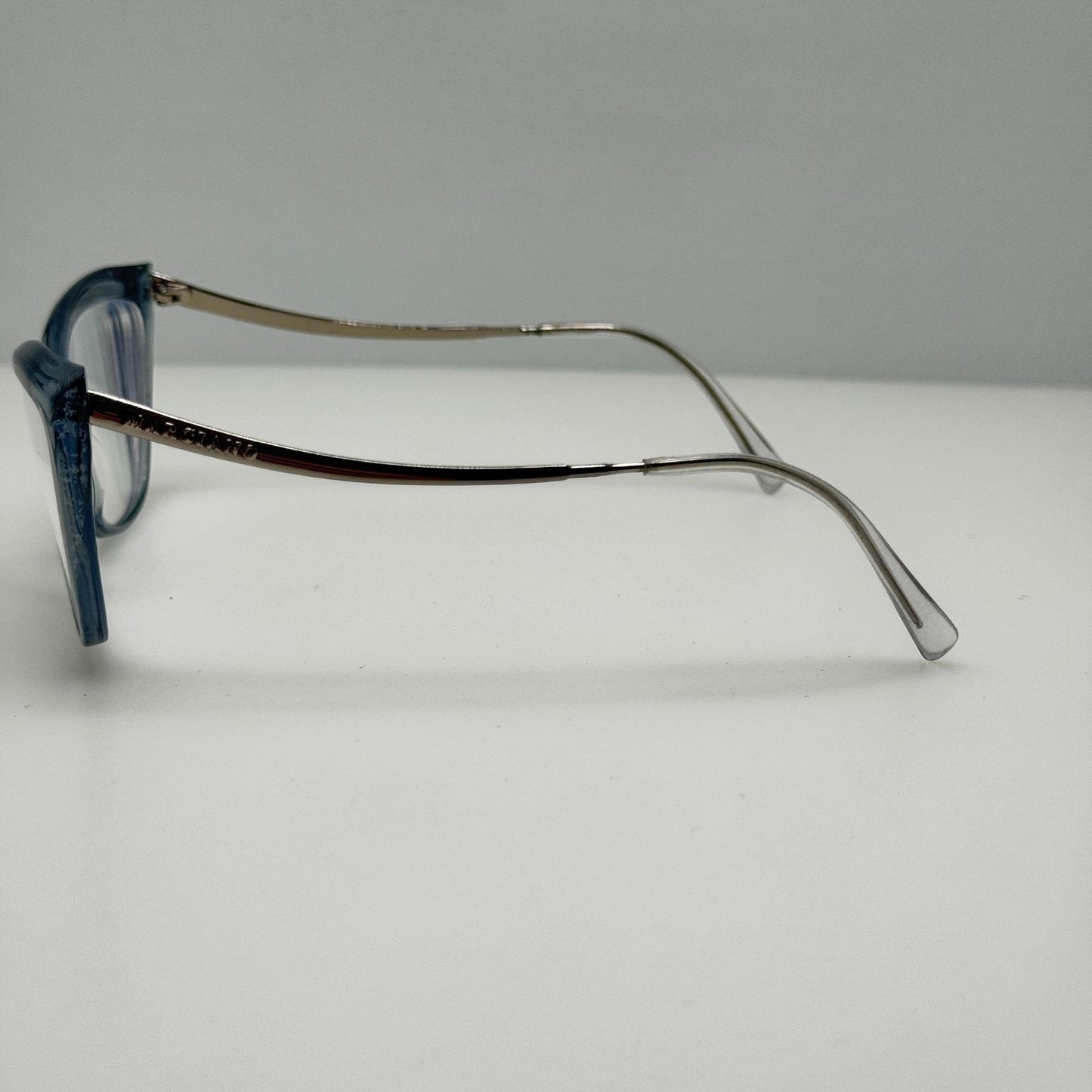 Marciano Eyeglasses Eye Glasses Frames Silver Blue