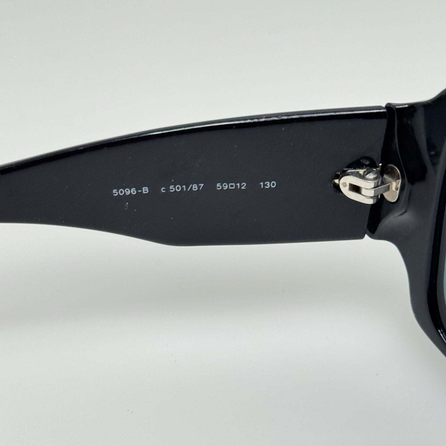 Chanel Sunglasses 5096-B 501/87 Italy Black 59-12-130 Read Description