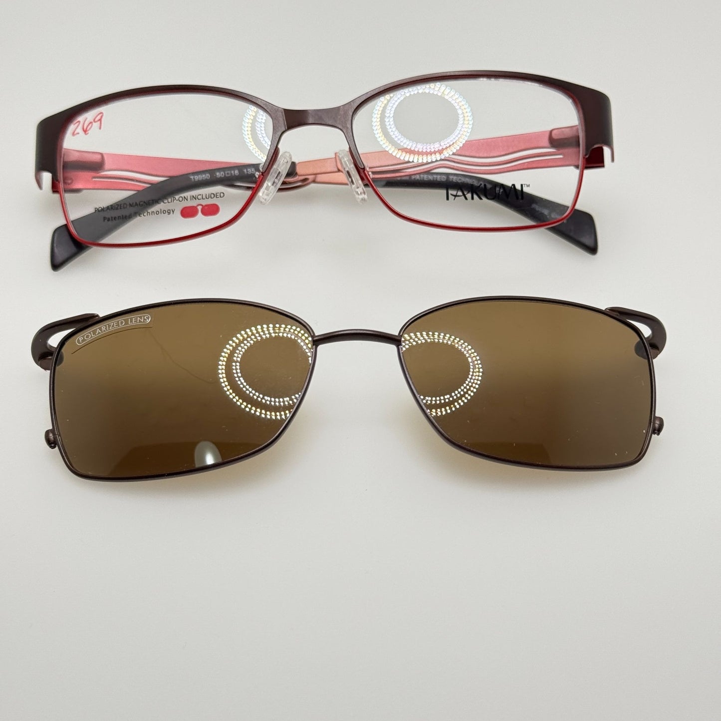Takumi T9950 10 Eyeglasses Eye Glasses Frames 50-16-135 W/ Clip