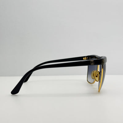 Laura Biagiotti Sunglasses Vintage Retro Black Gold